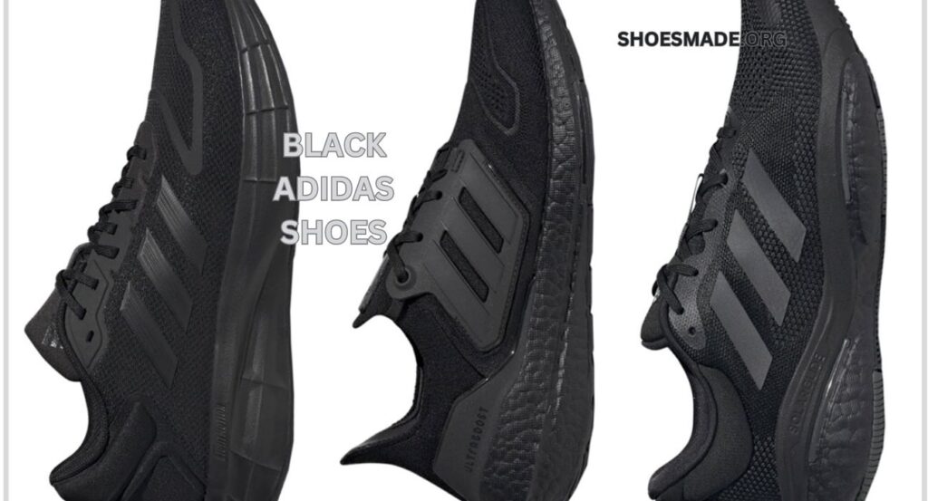 black adidas shoes